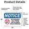 Signmission No Personal Cell Phone Use Allowed Sign With Symbol, 24 in W x Rectangle, Vinyl Decal OS-2PACK-NS-D-1824-L-14735 - alternate 5
